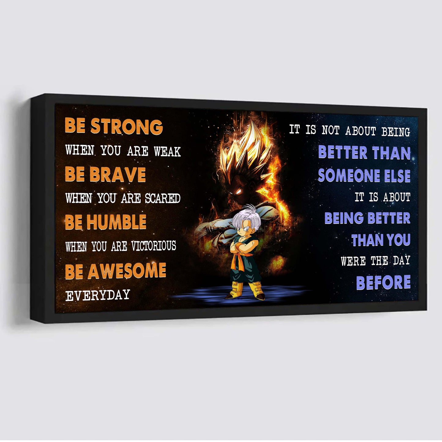 vgt be strong when you are weak - it's not about being better than someone else it's about being better than you were yesterday