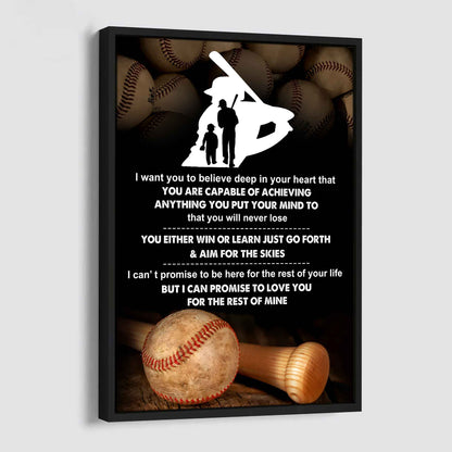 Poster Canvas To My Son You Will Never Lose You Either Win Or Learn - I Love You Gift From Dad