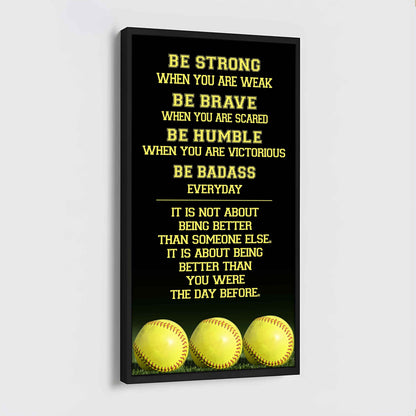 Mix Basketbal and Golf Be Strong-It is not About Being Better Than Someone Else It is about being better than you were the day before.