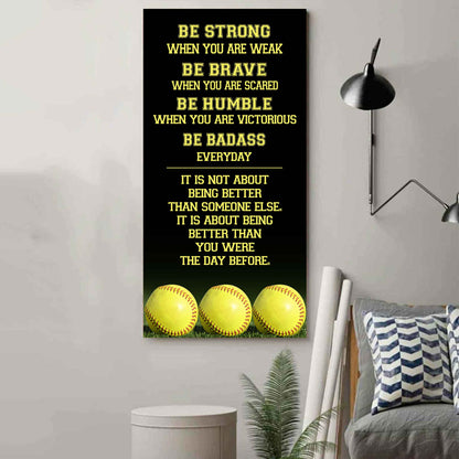 Mix Basketbal and Golf Be Strong-It is not About Being Better Than Someone Else It is about being better than you were the day before.