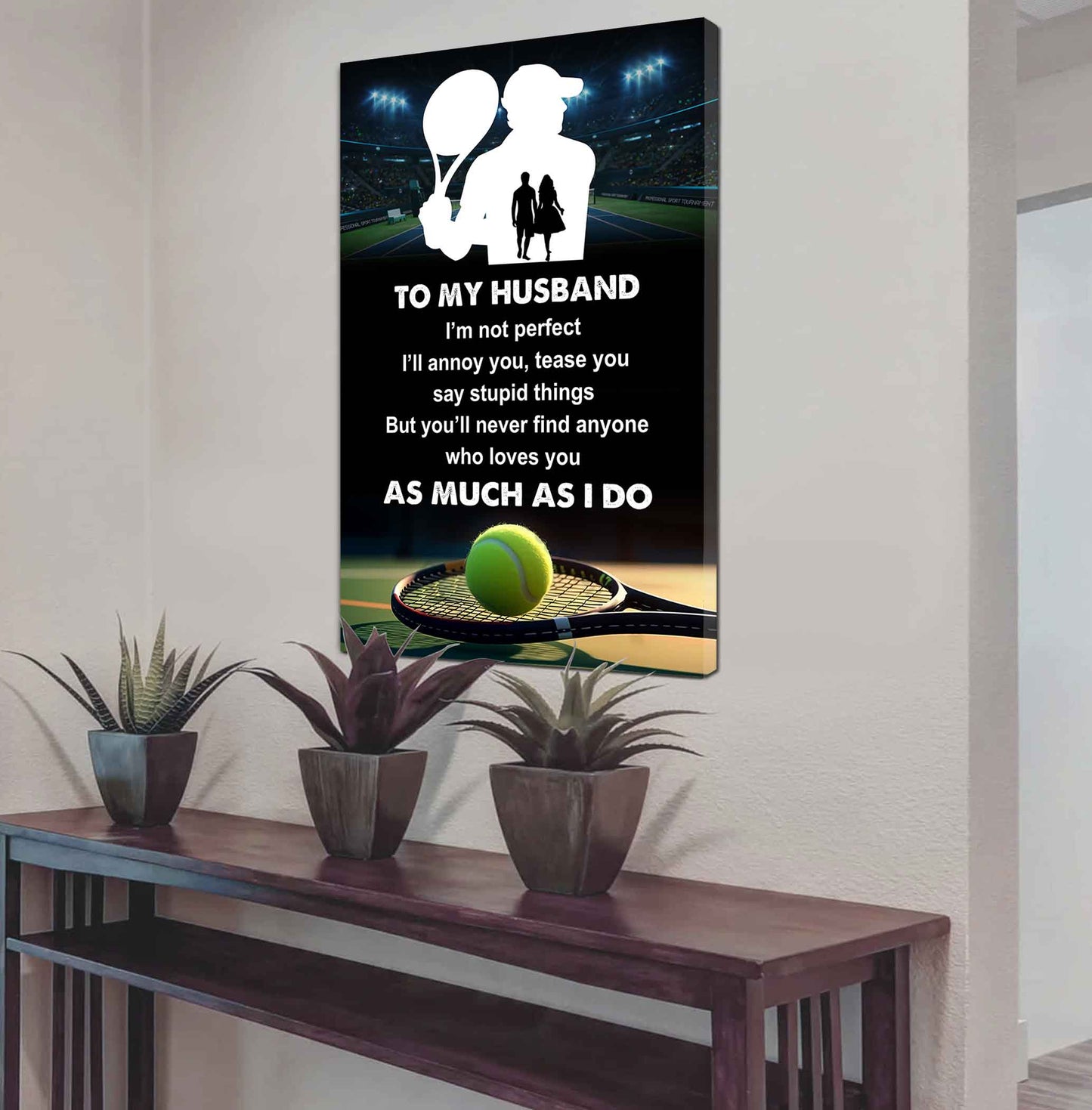 sport poster canvas to my husband i am not perfect gift for husband loving gift