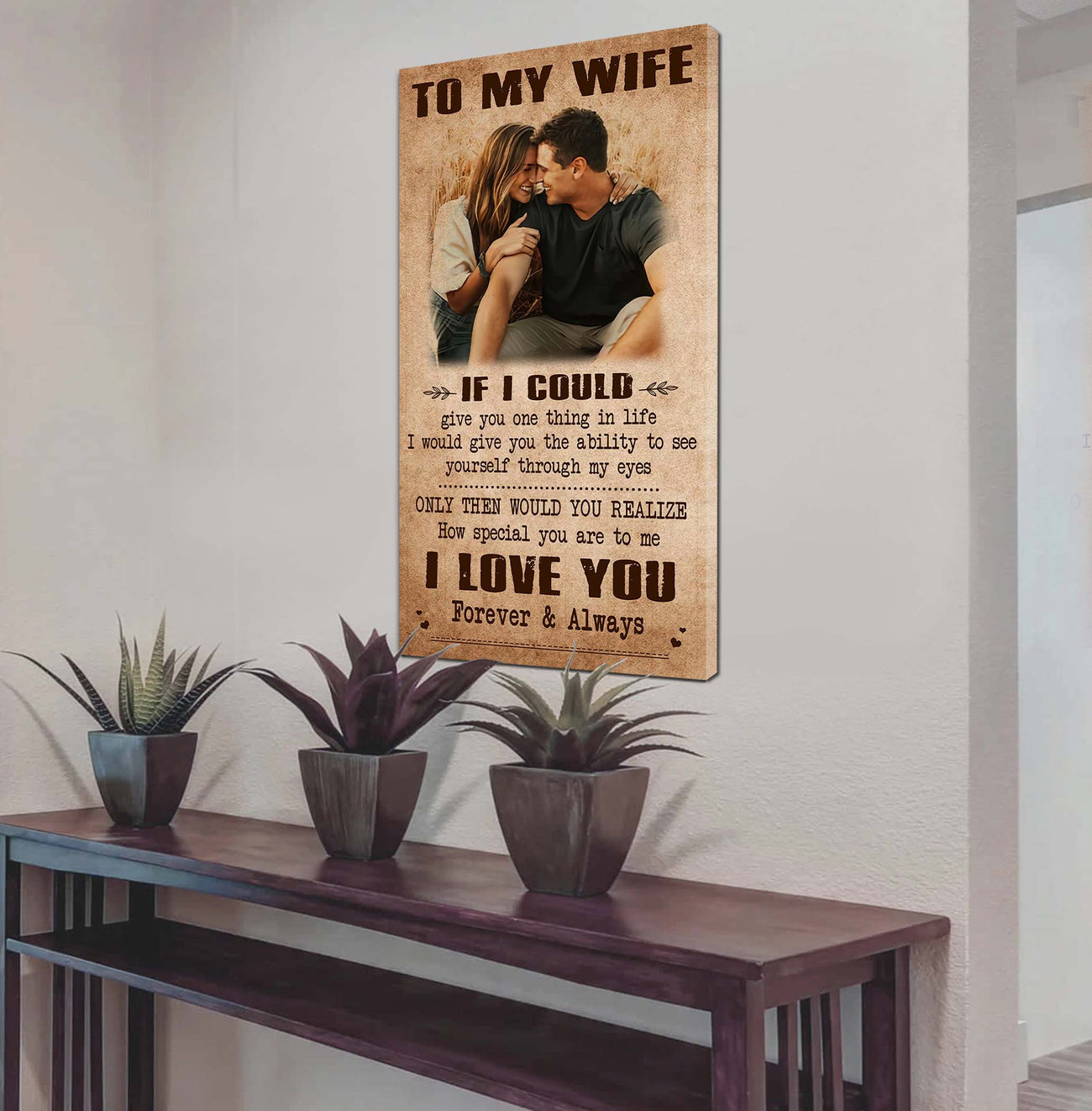 drb vgt- poster canvas to my wife if i could give you one thing in life - how special you are to me gift for your wife