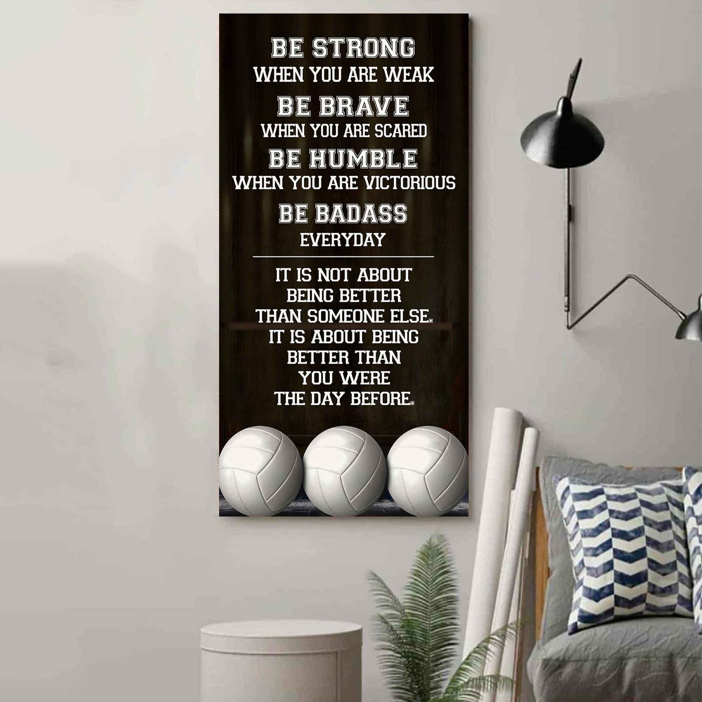 Mix Basketbal and Golf Be Strong-It is not About Being Better Than Someone Else It is about being better than you were the day before.