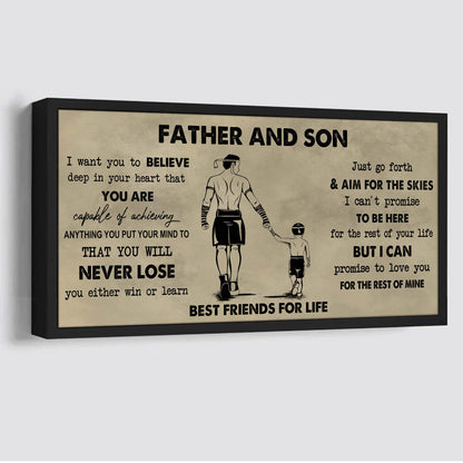 Father And Kids Best Friend For Life - You Will Never Lose Poster Canvas