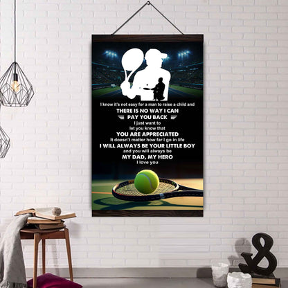 Poster Child Canvas To My Dad I Know It's Not Easy - I Will Always Be Your Little Boy Gift From Son