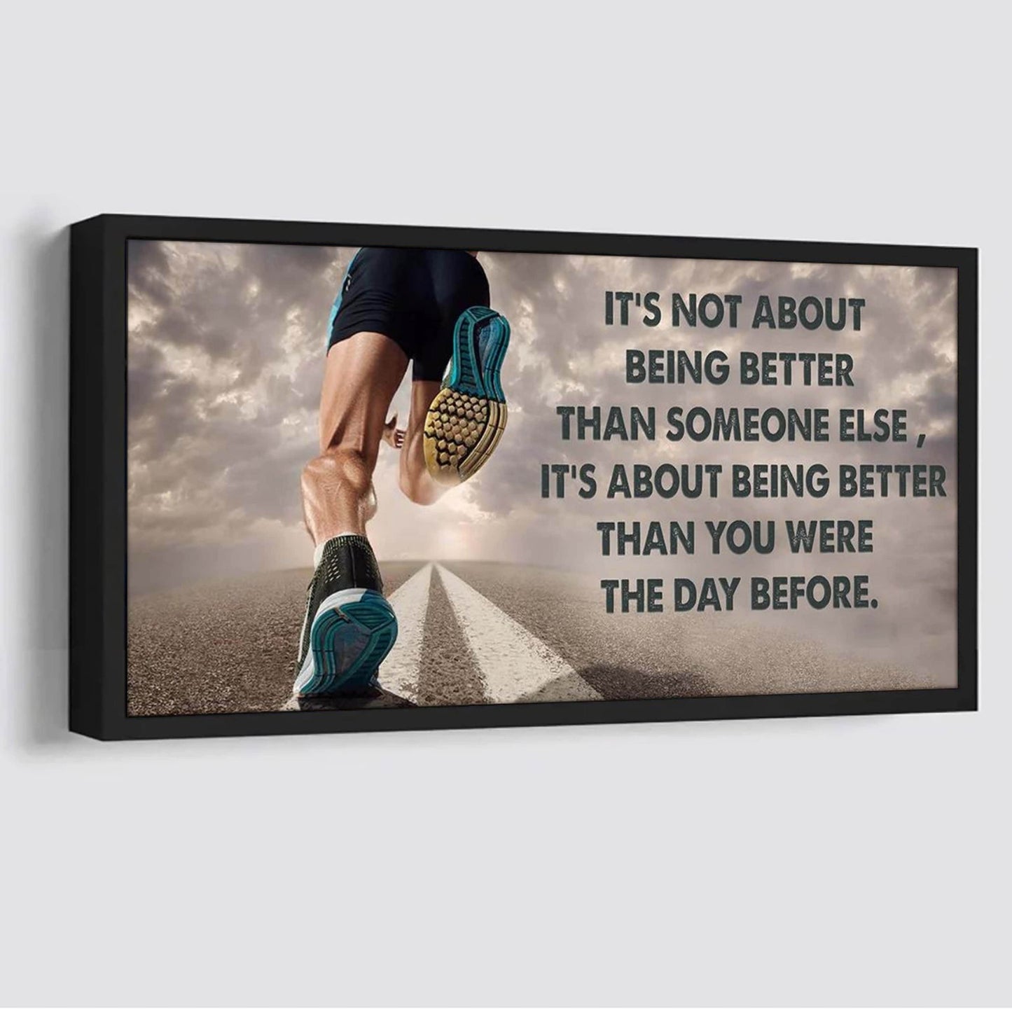 customizable running it is not about being better than someone else it is about being better than you were the day before