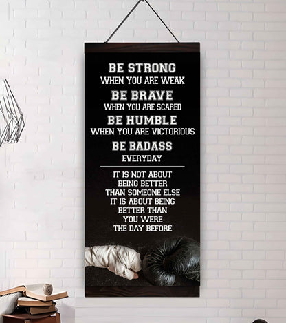 American Football-Be Strong-It is not About Being Better Than Someone Else It is about being better than you were the day before.