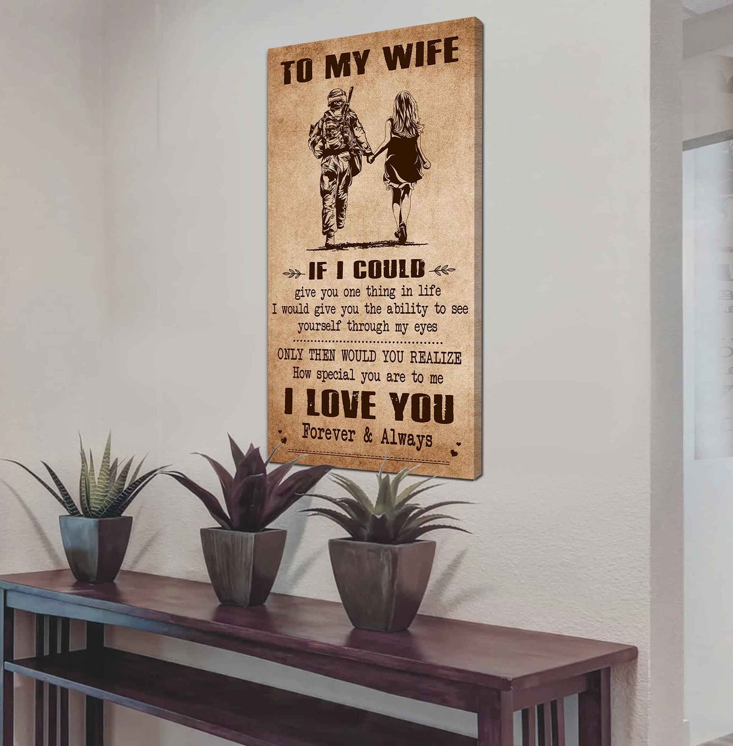 drb vgt- poster canvas to my wife if i could give you one thing in life - how special you are to me gift for your wife