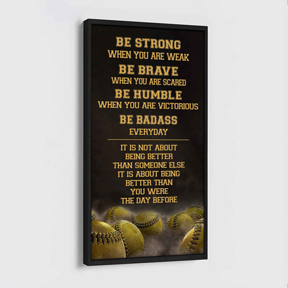 Mix Basketbal and Golf Be Strong-It is not About Being Better Than Someone Else It is about being better than you were the day before.