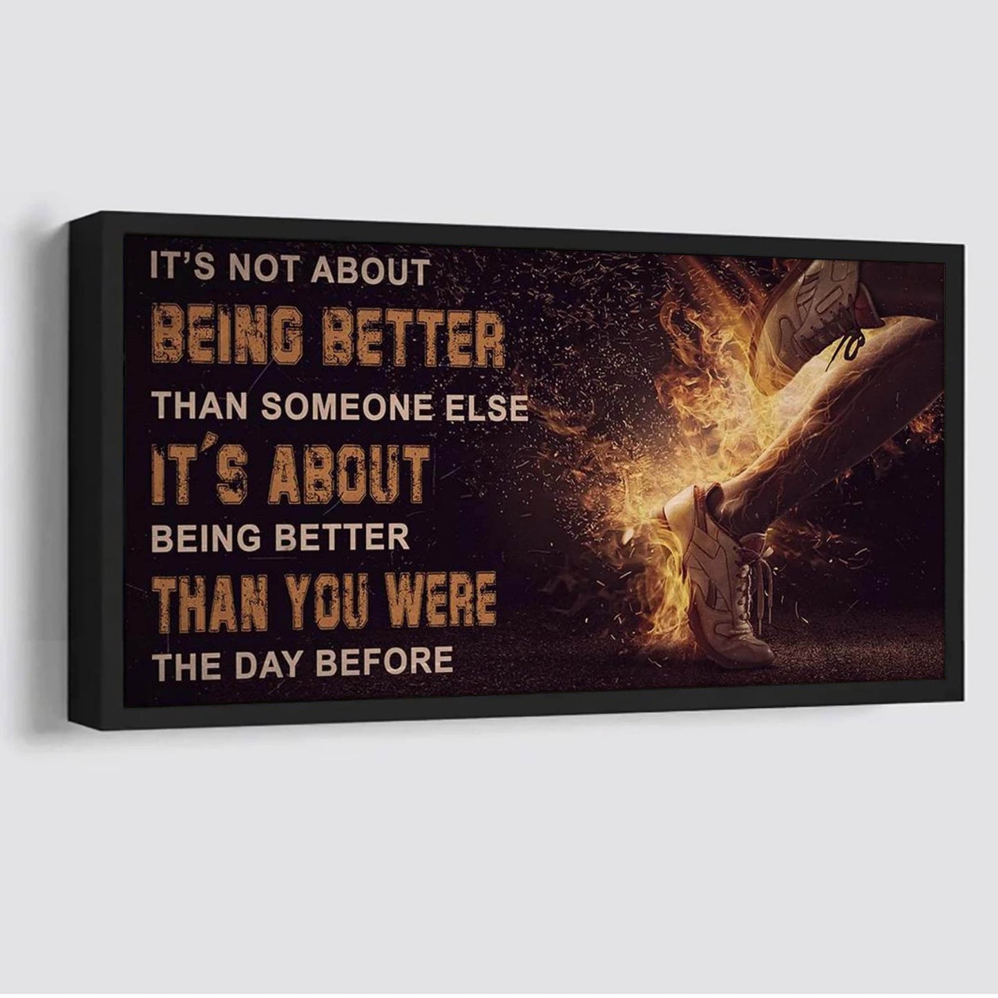 customizable running it is not about being better than someone else it is about being better than you were the day before