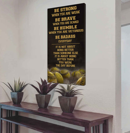 Mix Basketbal and Golf Be Strong-It is not About Being Better Than Someone Else It is about being better than you were the day before.