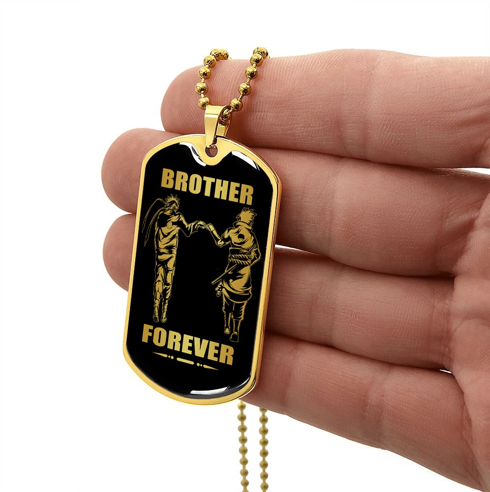 drf-military chain (18k gold plated)-gifts from brother, n the darkest hour, when the demons come call on me brother and we will fight them together