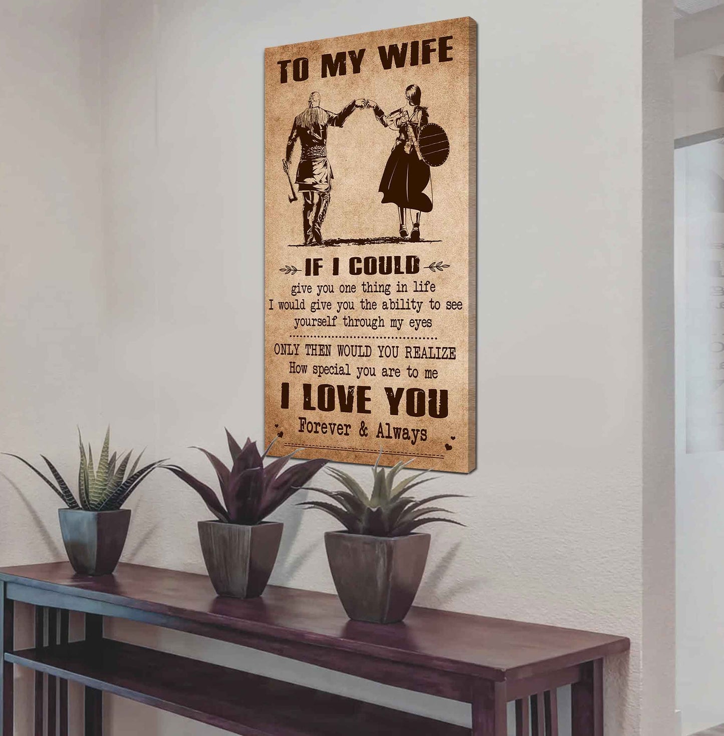 drb vgt- poster canvas to my wife if i could give you one thing in life - how special you are to me gift for your wife