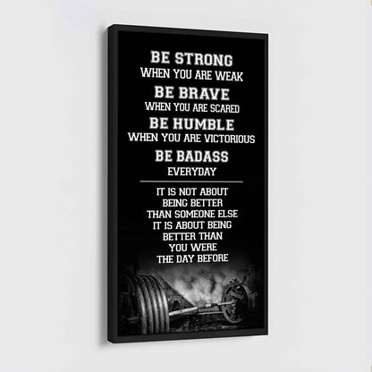 Mix Basketbal and Golf Be Strong-It is not About Being Better Than Someone Else It is about being better than you were the day before.