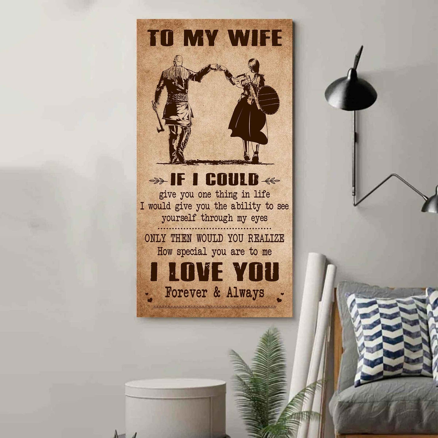 drb vgt- poster canvas to my wife if i could give you one thing in life - how special you are to me gift for your wife