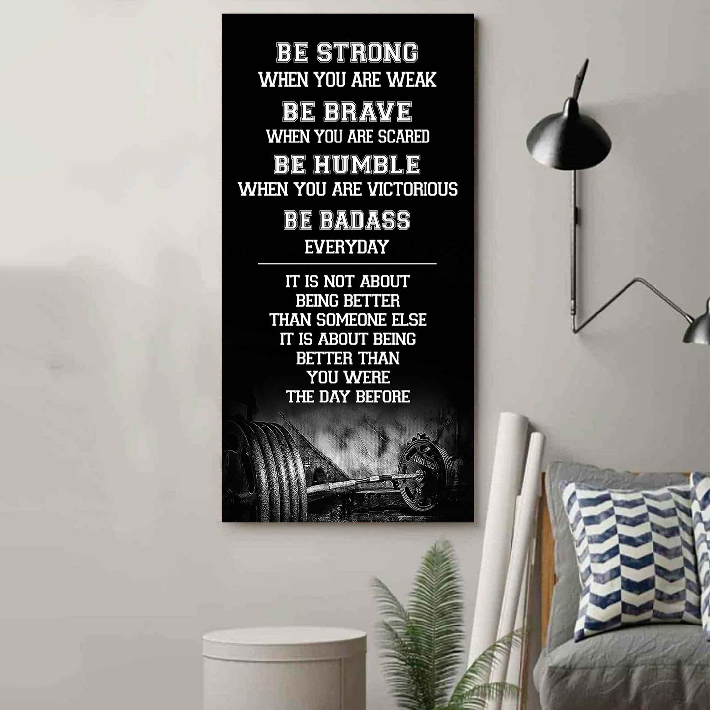 Basketball-Be Strong-It is not About Being Better Than Someone Else It is about being better than you were the day before.