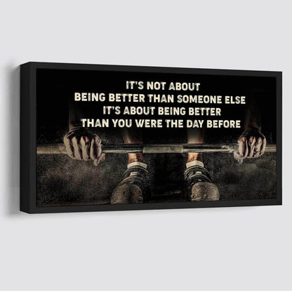 Customizable weightlifting It is not About Being Better Than Someone Else It is about being better than you were the day before