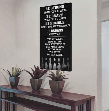 Mix Basketbal and Golf Be Strong-It is not About Being Better Than Someone Else It is about being better than you were the day before.