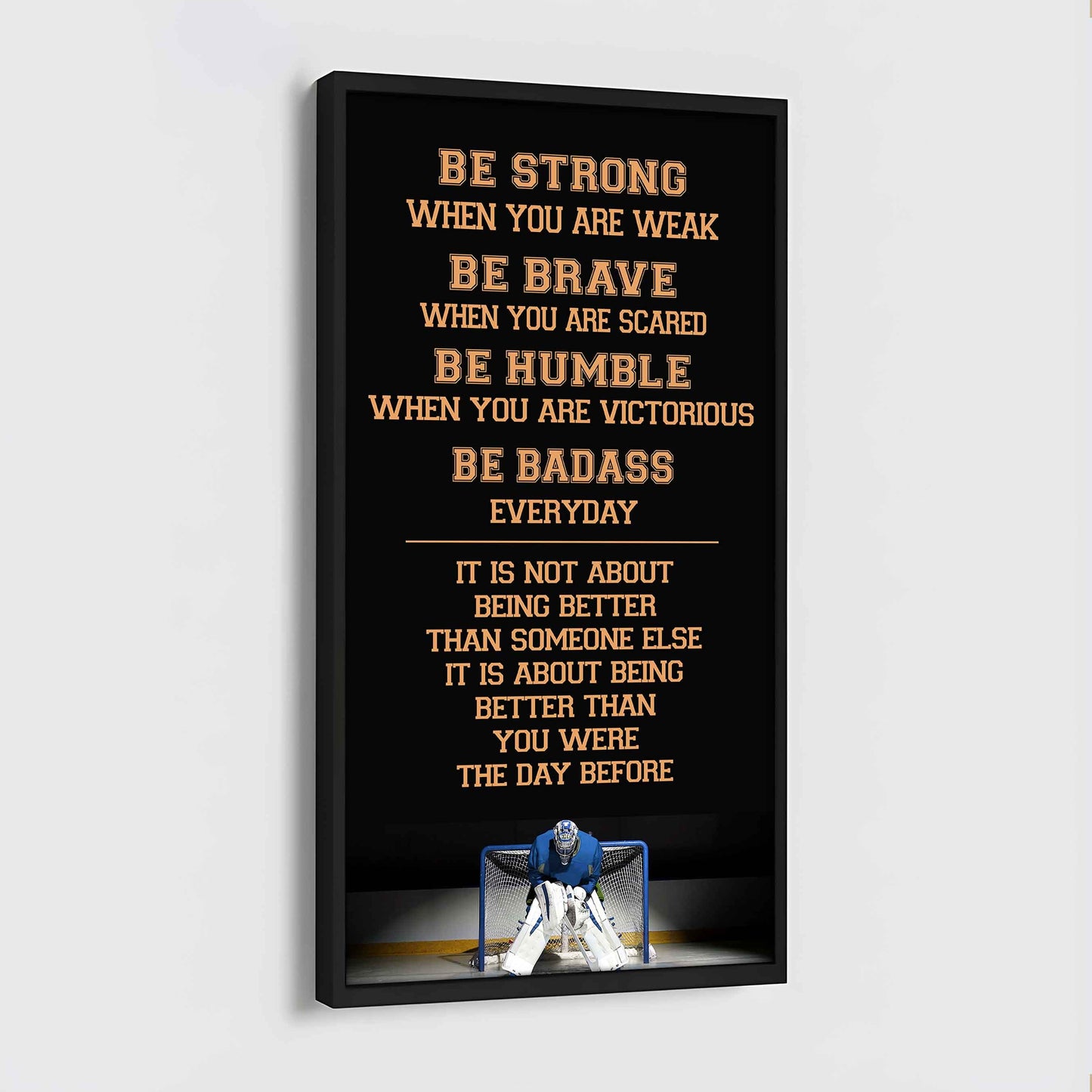 American Football-Be Strong-It is not About Being Better Than Someone Else It is about being better than you were the day before.