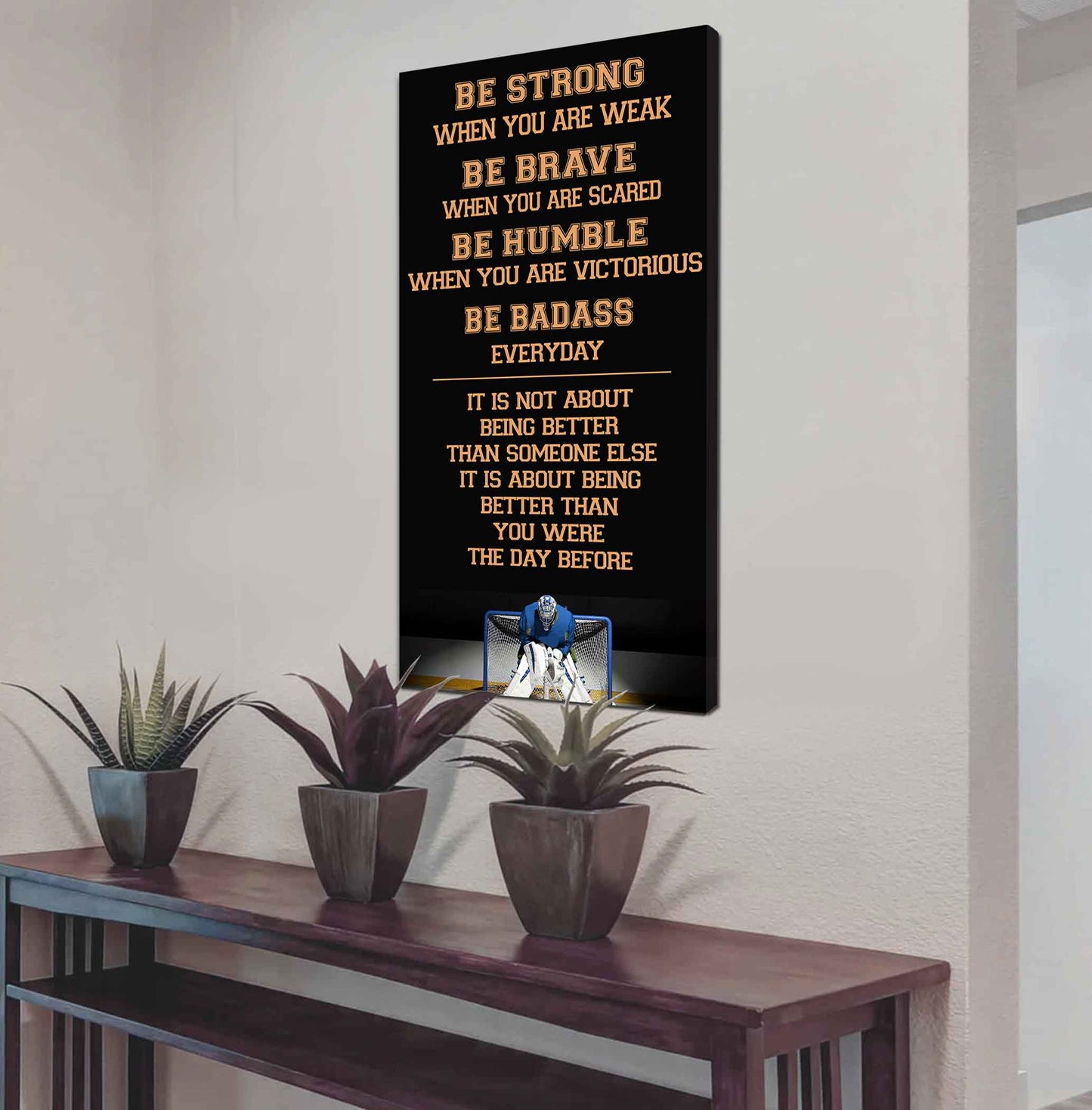 Basketball-Be Strong-It is not About Being Better Than Someone Else It is about being better than you were the day before.