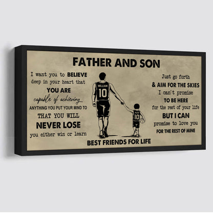 Father And Kids Best Friend For Life - You Will Never Lose Poster Canvas