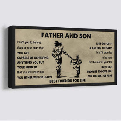 DRB Father And Daughter Best Friends For Life - Ver 2 You Will Never Lose Poster Canvas Gift For Daughter From Father