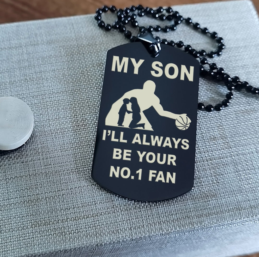 customizable basketball dog tag, gifts from dad mom to son- it is not about better than someone else, it is about being better than you were the day before, be strong be brave be humble