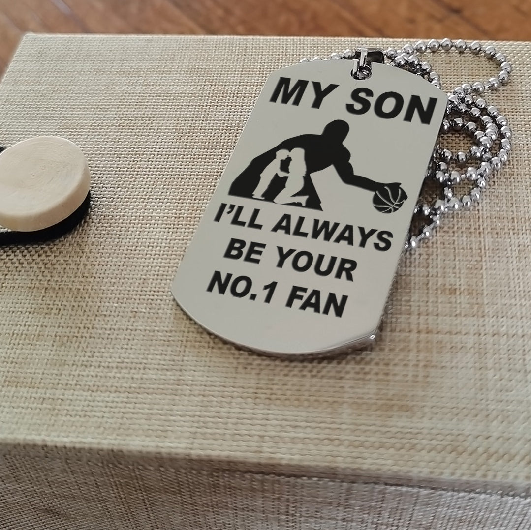 customizable basketball dog tag, gifts from dad mom to son- it is not about better than someone else, it is about being better than you were the day before, be strong be brave be humble