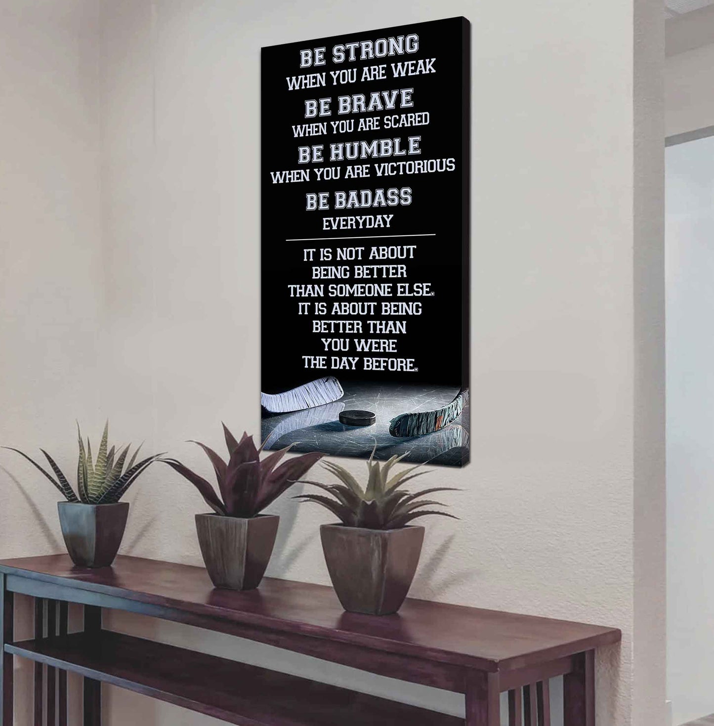 Mix Basketbal and Golf Be Strong-It is not About Being Better Than Someone Else It is about being better than you were the day before.