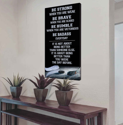 Mix Basketbal and Golf Be Strong-It is not About Being Better Than Someone Else It is about being better than you were the day before.
