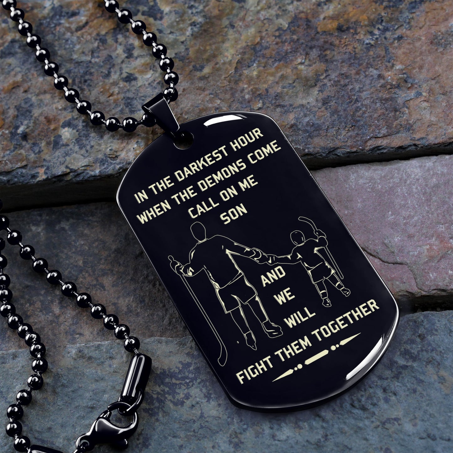 call on me son dog tag from dad to son