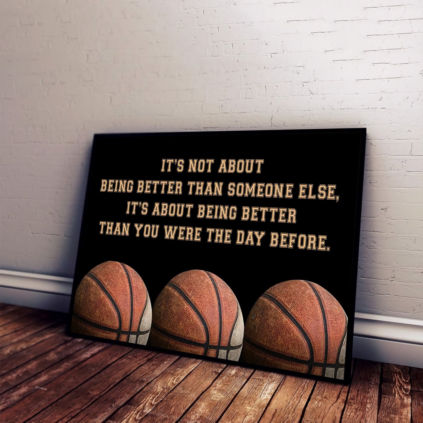 basketball customizable poster canvas