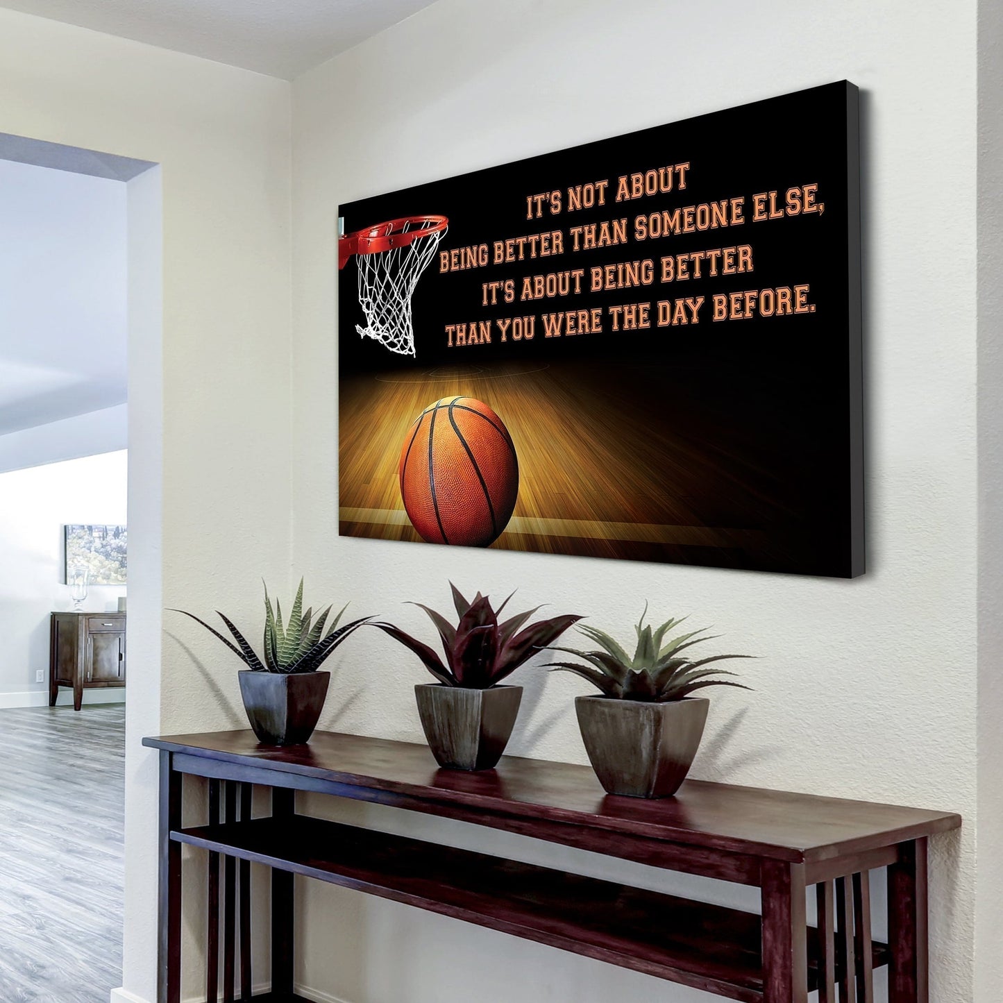 basketball customizable poster canvas