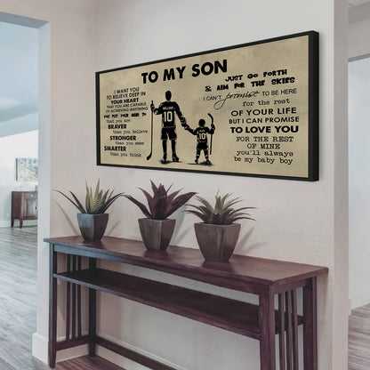 Dad and Son- CANVAS POSTER