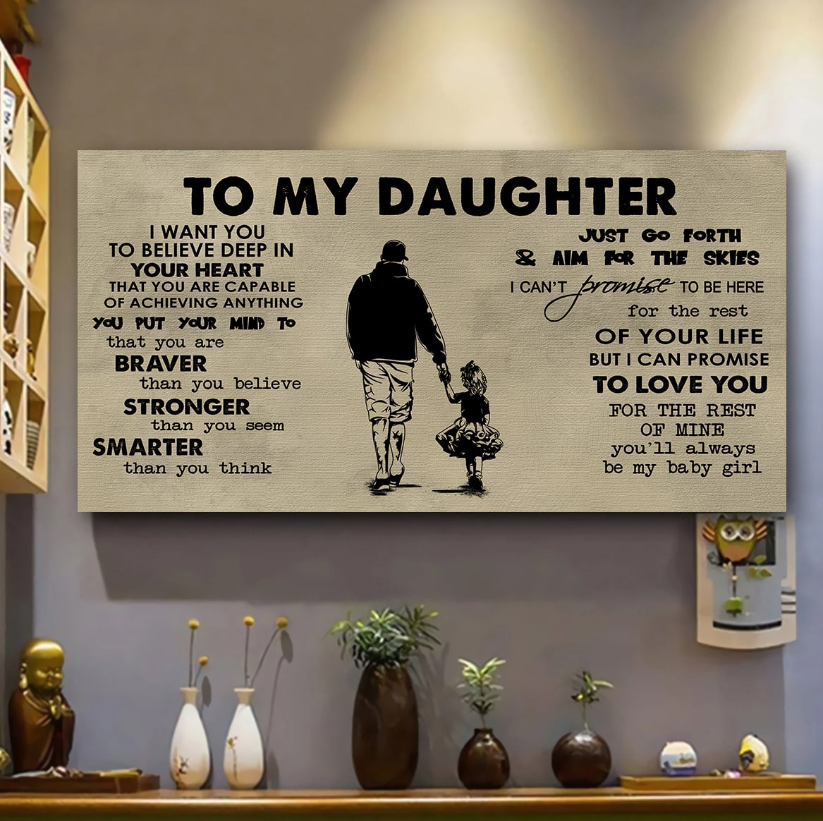 to my son- i want you to believe- canvas poster