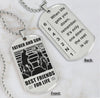 Biker Dog Tag Ver 2 / White / No