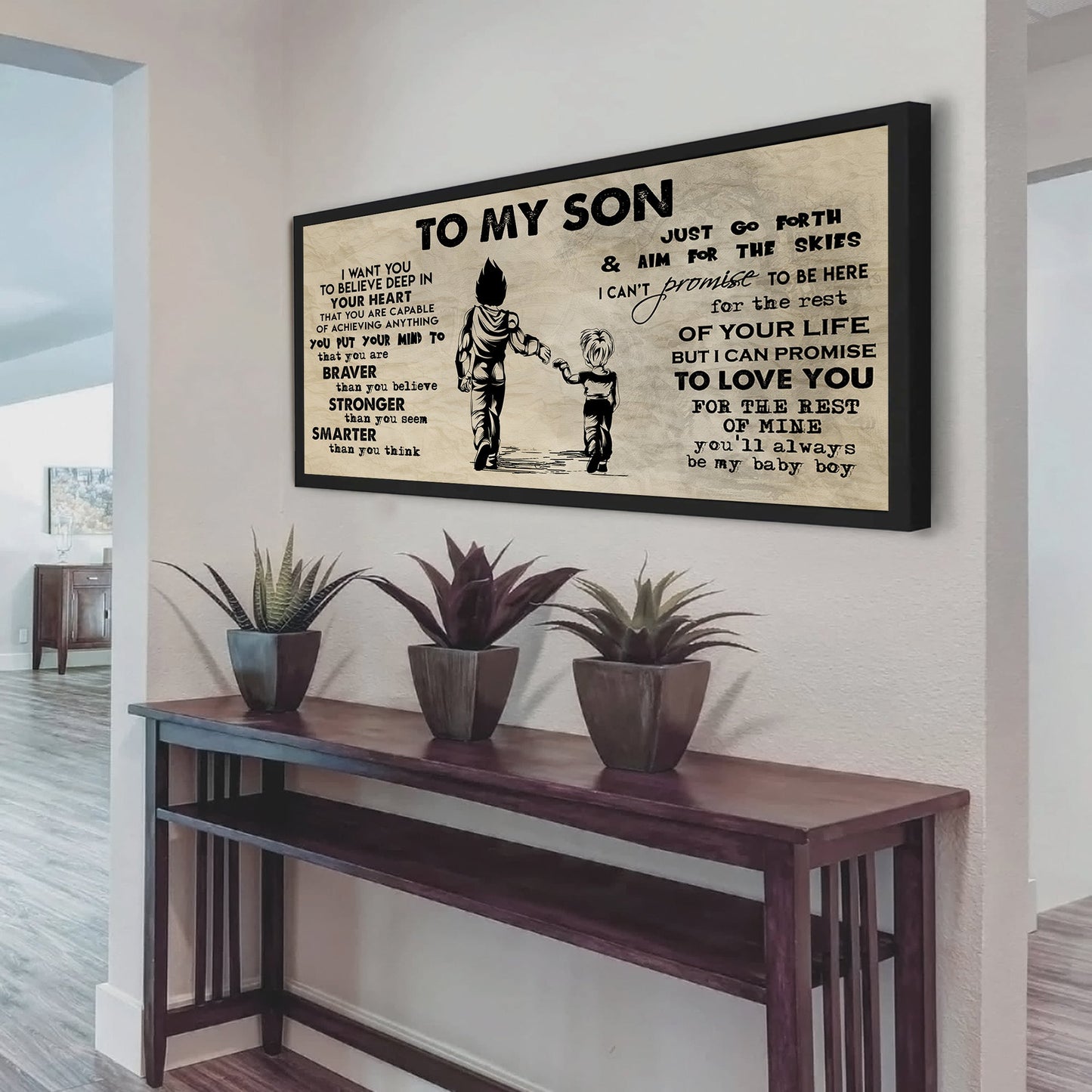 to my son- i want you to believe- canvas poster