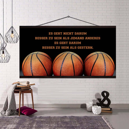 Basketball-Es geht nicht darum, besser zu sein als jemand anderes, es geht darum, besser zu sein als gestern.