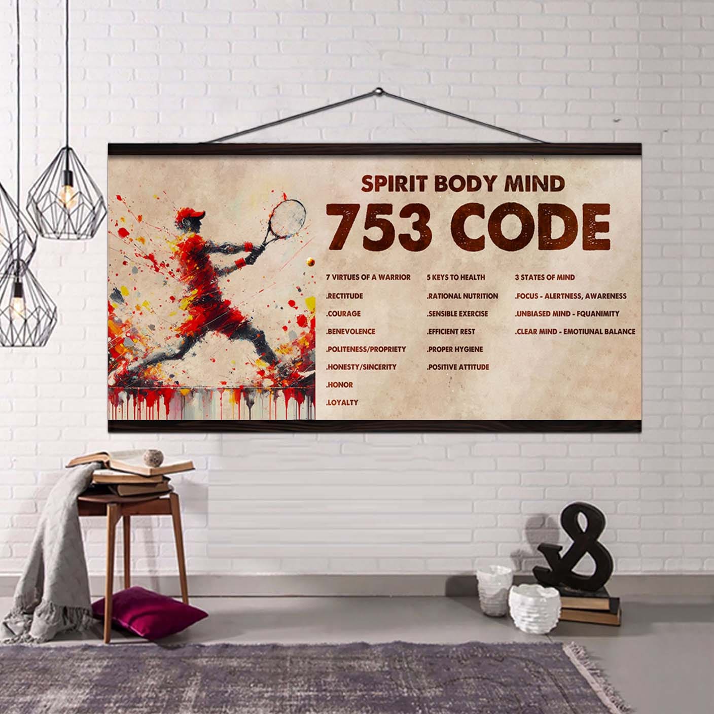 water color basketball poster canvas 7 5 3 code motivation quotes