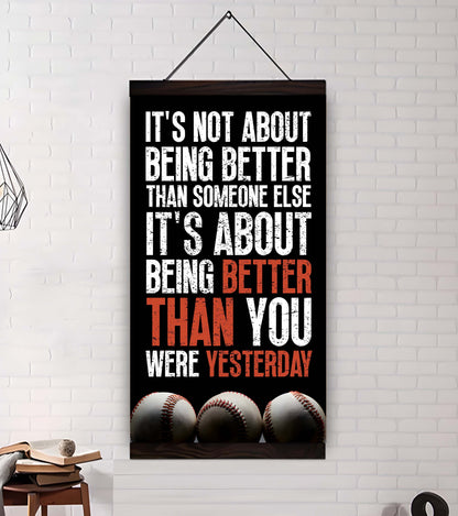 American Football-It is not About Being Better Than Someone Else It is about being better than you were the day before.