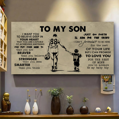 VGT TO MY SON- I WANT YOU TO BELIEVE- CANVAS POSTER