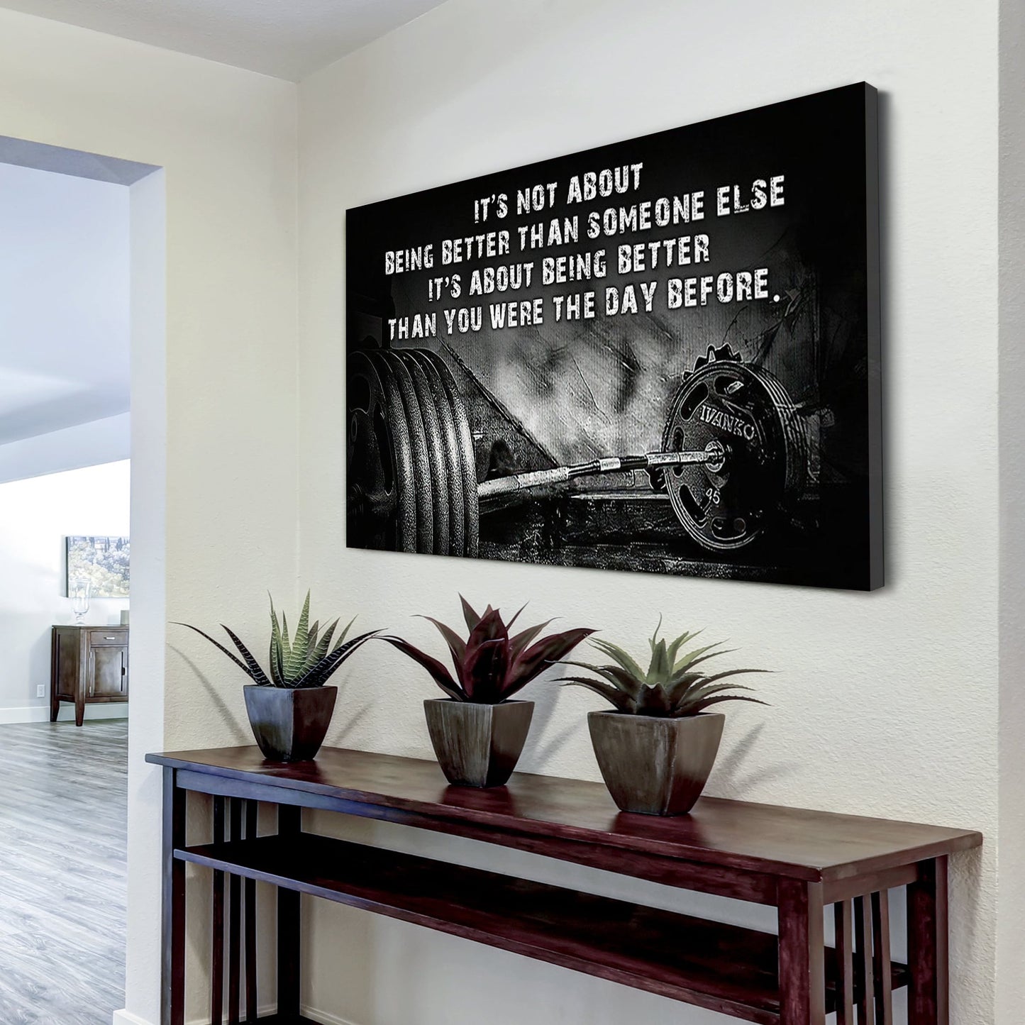 racing customizable poster canvas - it is not about better than someone else, it is about being better than you were the day before