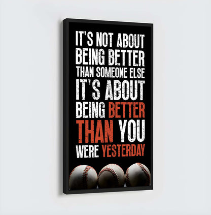 American Football-It is not About Being Better Than Someone Else It is about being better than you were the day before.