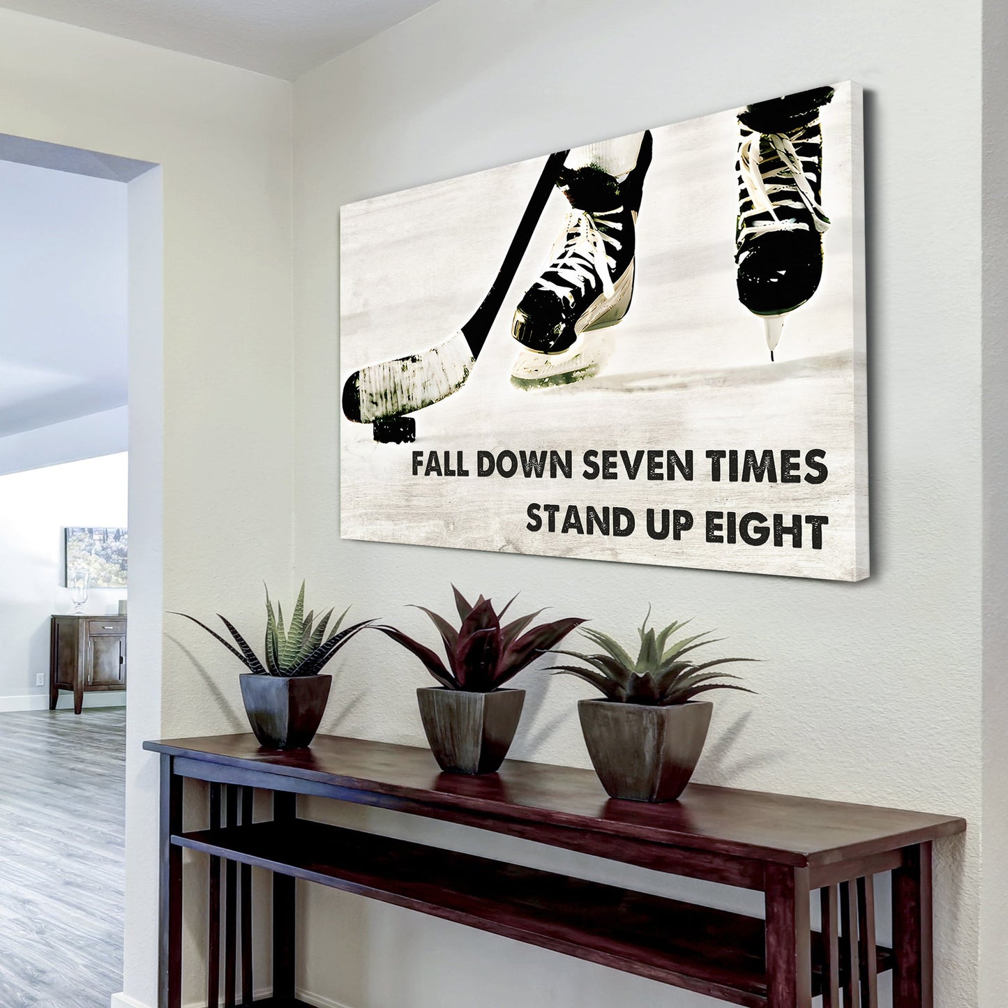 basketball poster canvas fall down seven times stand up eight standard size