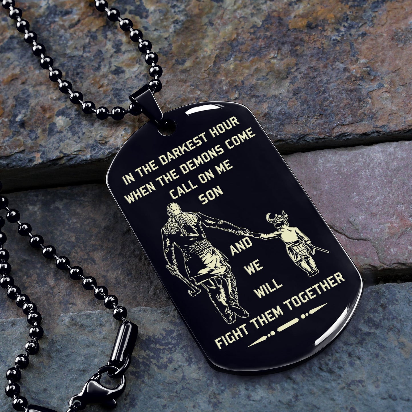 call on me son dog tag from dad to son