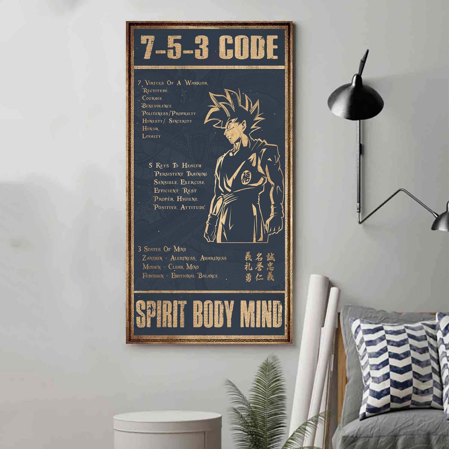 gk 7 5 3 code  new vertical poster canvas wall art (ver2)