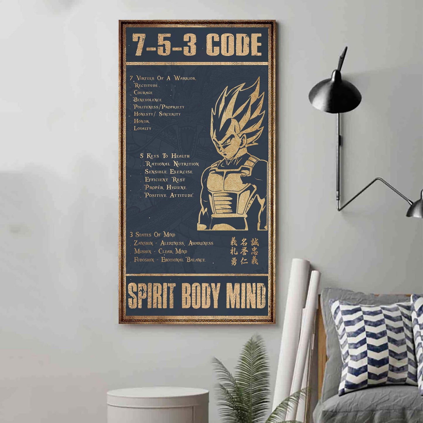 gk 7 5 3 code  new vertical poster canvas wall art