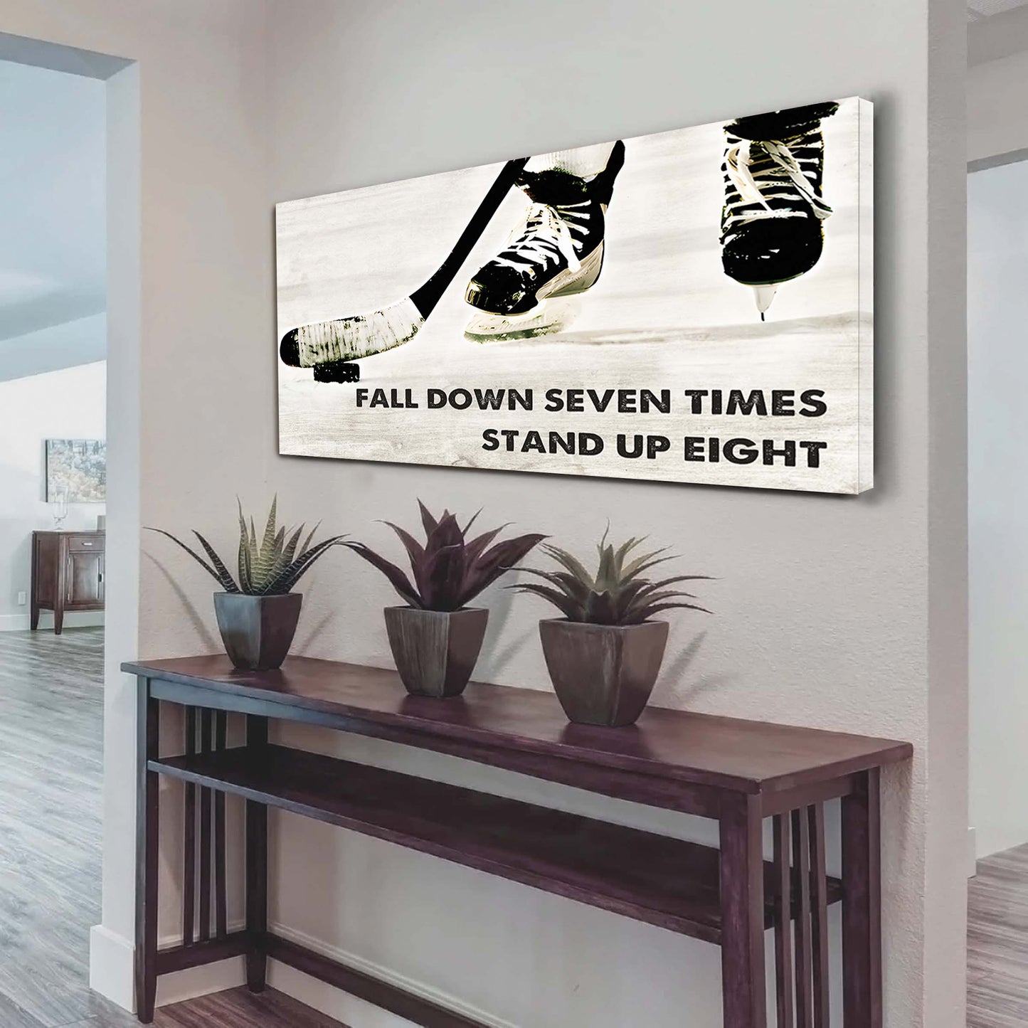 basketball poster canvas fall down seven times stand up eight