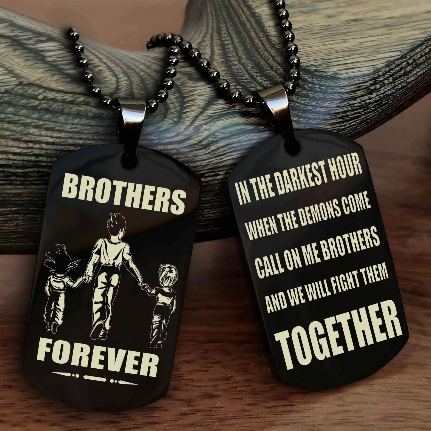 drb personalized double sided dog tag for my brother - call on me brother and we will fight them together gift for your friend