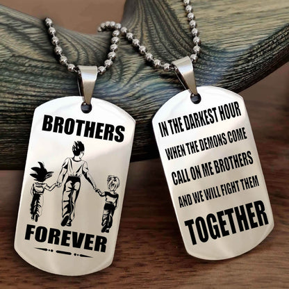 DRB Personalized Double Sided Dog Tag For My Brother - Call On Me Brother And We Will Fight Them Together Gift For Your Friend